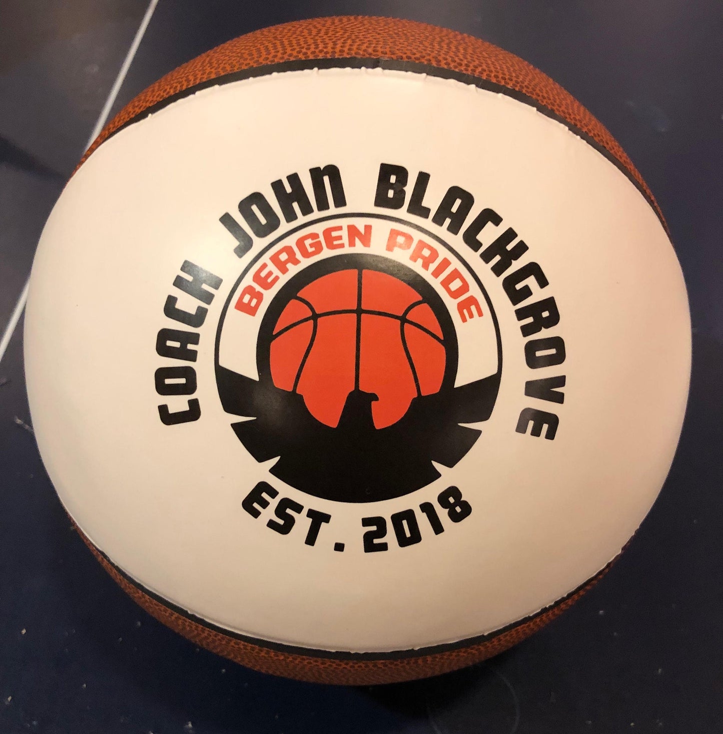 Custom Made Personalized Regulation Size Large Single Panel Basketballs for Basketball Coach's Gifts, Senior Gifts, Team Awards, and Basketball Gifts