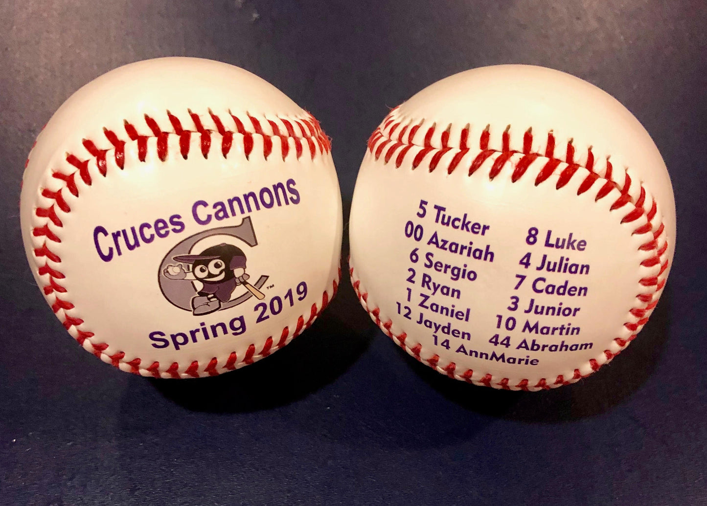 Custom Made Personalized 2 Sided Print Baseballs for Coaches' Gifts, Baseball Gifts, Senior Gifts, Sponsor Gifts and Team Awards. Print on the Front and Back