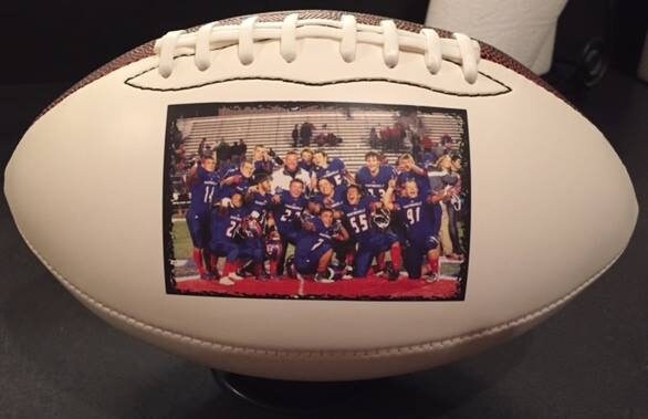 Personalized Custom Made Regulation Size Footballs for Coaches' Gifts, Senior Gifts, Football Gifts, Team Awards, Sponsors, Weddings