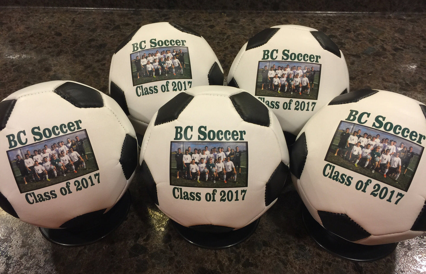 Personalized, Custom Regulation Size Soccer Balls for Coaches' Gifts, Senior Gifts, Team Awards and Soccer Gifts