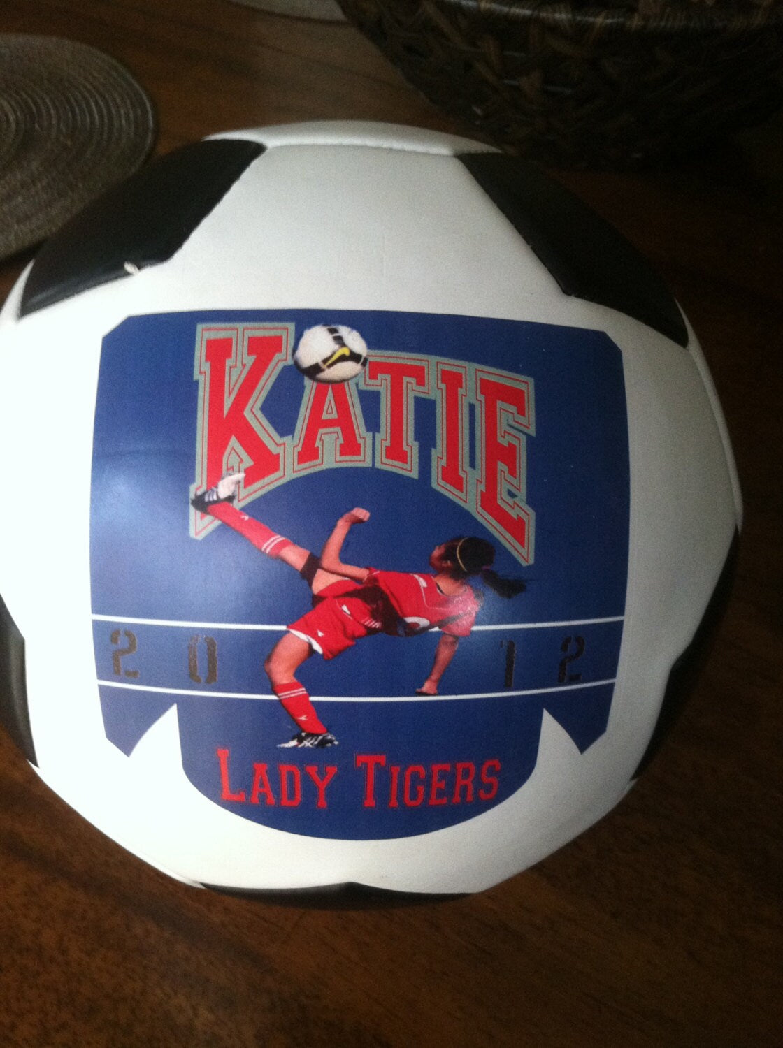 Personalized, Custom Regulation Size Soccer Balls for Coaches' Gifts, Senior Gifts, Team Awards and Soccer Gifts