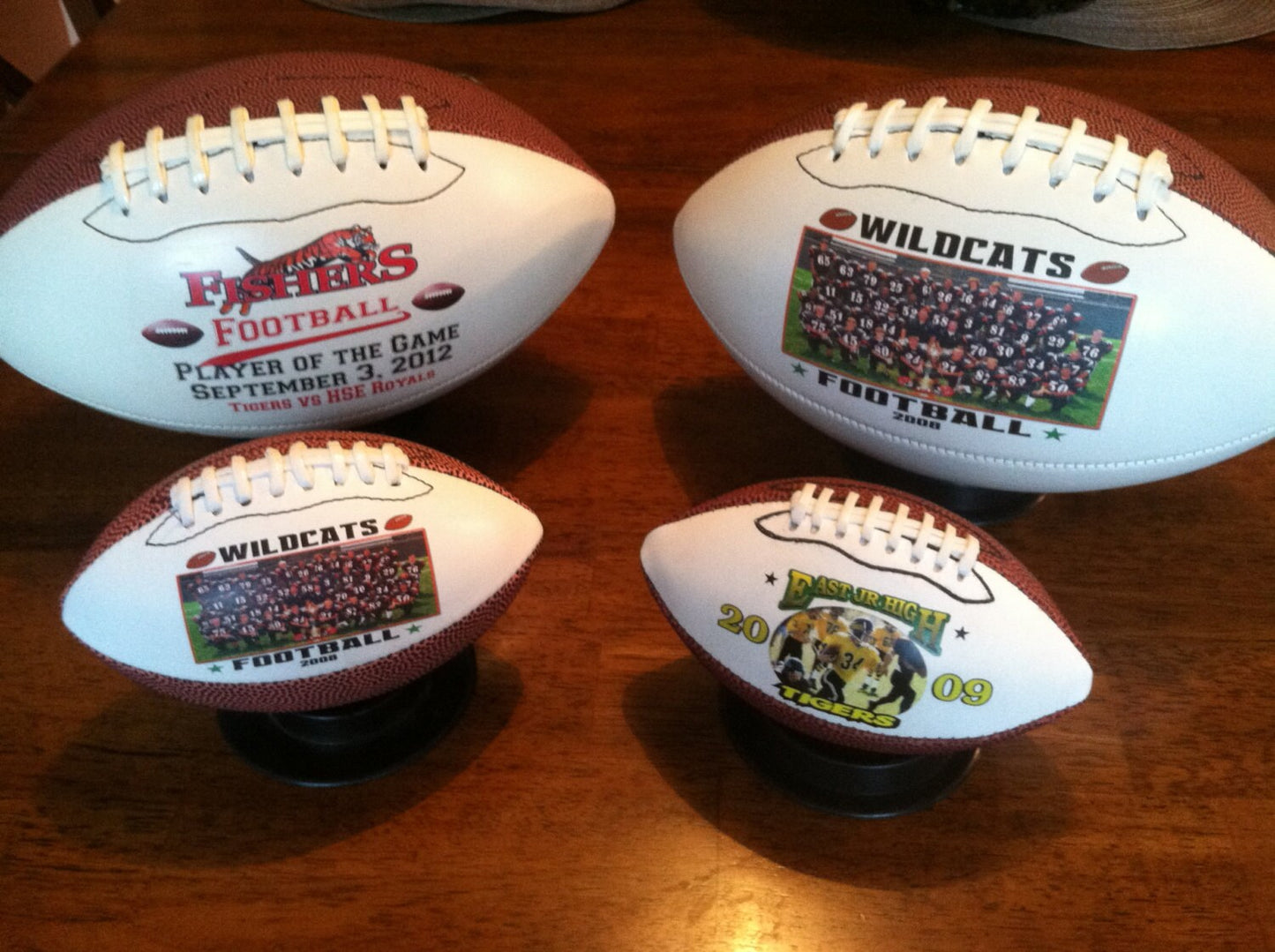 Personalized Custom Made Regulation Size Footballs for Coaches' Gifts, Senior Gifts, Football Gifts, Team Awards, Sponsors, Weddings
