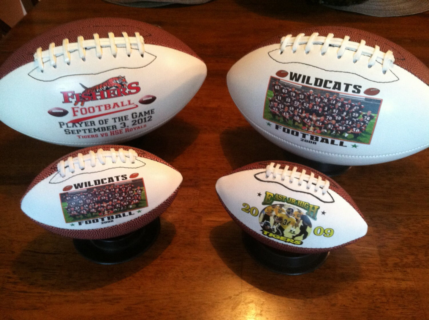 Personalized Custom Made Regulation Size Footballs for Coaches' Gifts, Senior Gifts, Football Gifts, Team Awards, Sponsors, Weddings