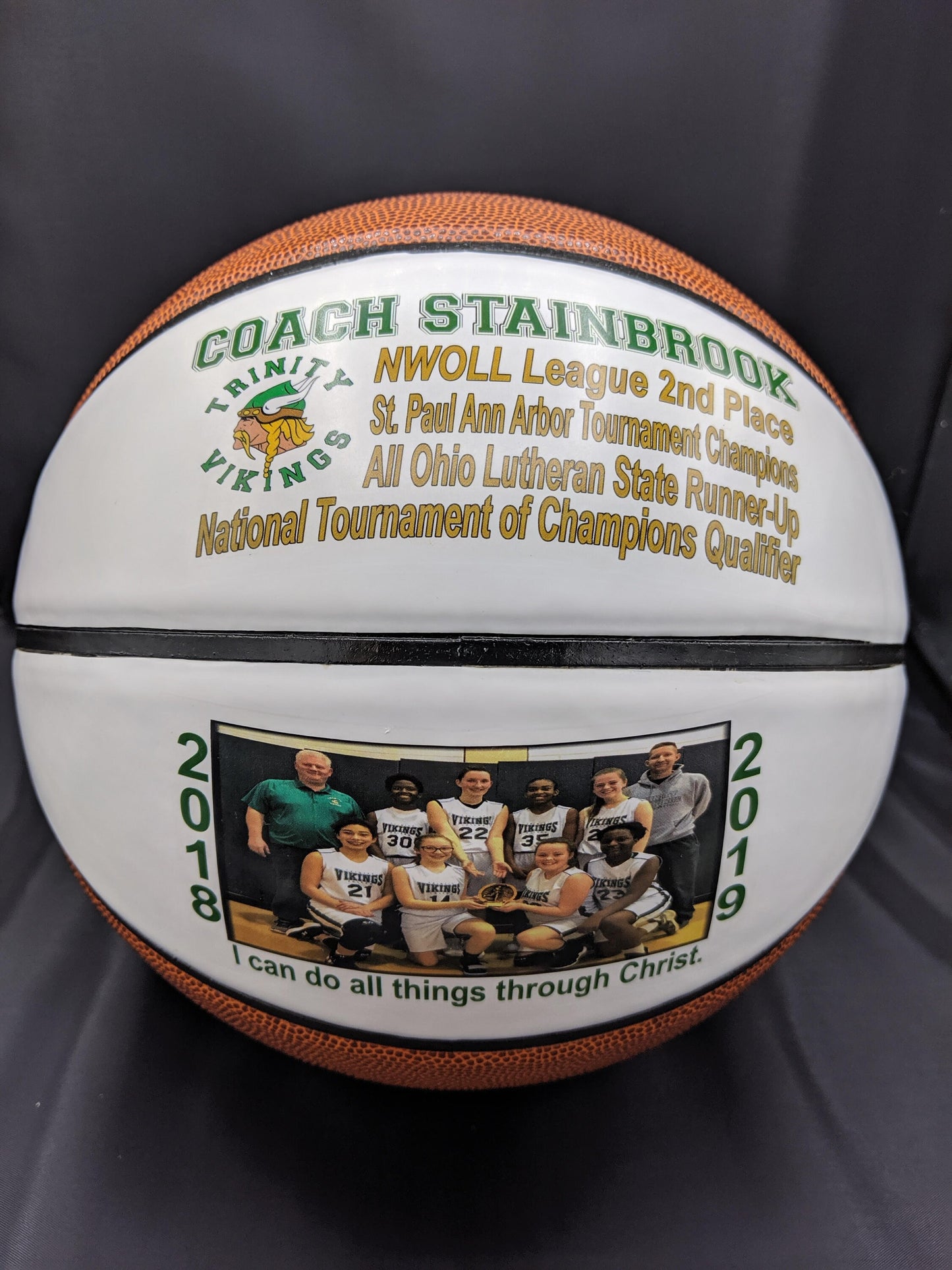 Personalized Regulation Size Double Panel Basketballs for Coaches Gifts, Senior Gifts, Team Awards, Weddings and Basketball Gifts