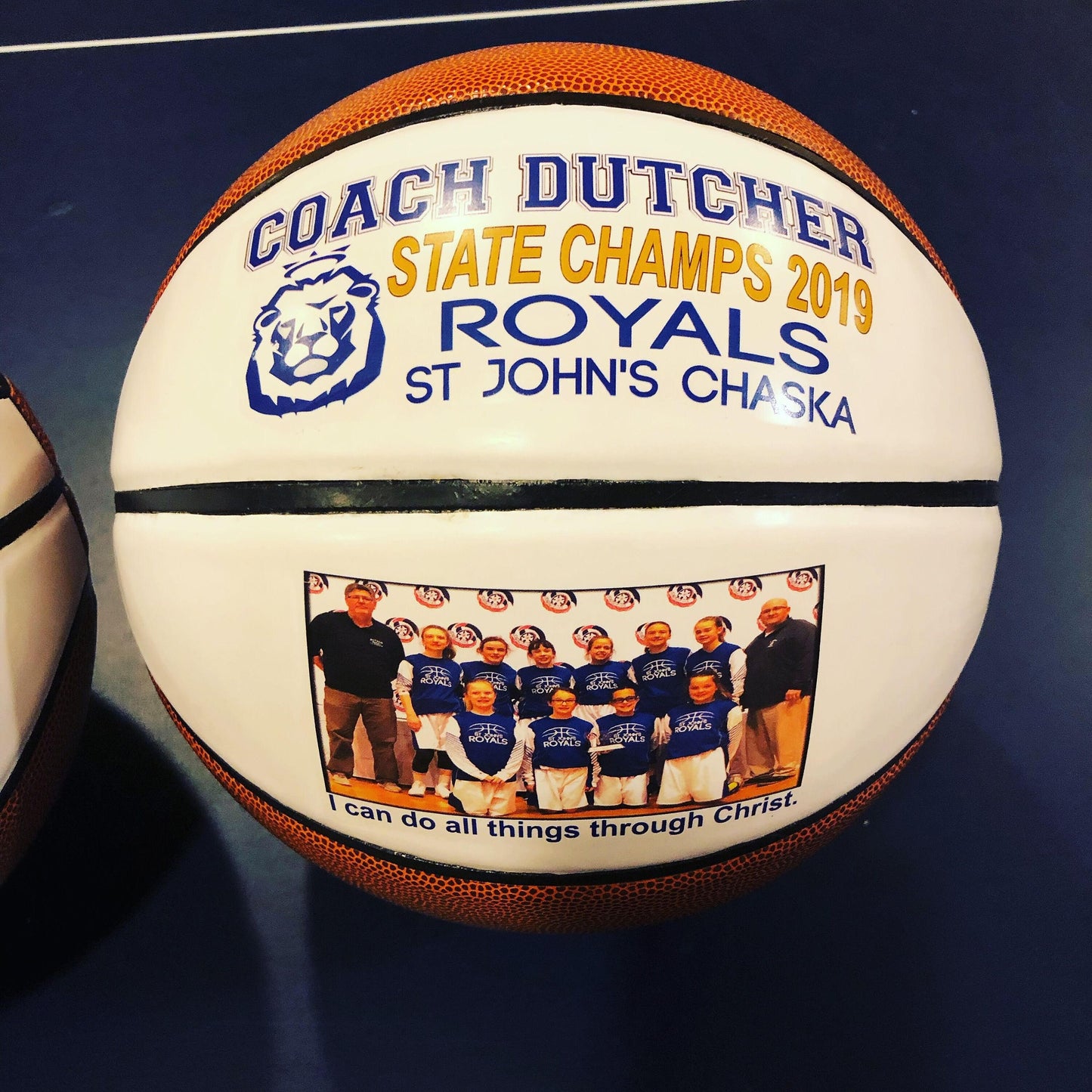 Personalized Regulation Size Double Panel Basketballs for Coaches Gifts, Senior Gifts, Team Awards, Weddings and Basketball Gifts