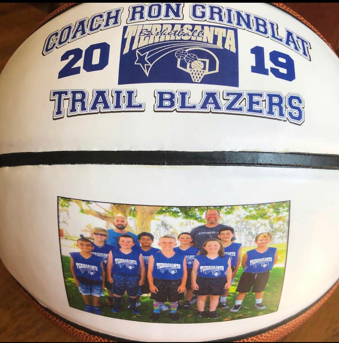 Personalized Regulation Size Double Panel Basketballs for Coaches Gifts, Senior Gifts, Team Awards, Weddings and Basketball Gifts