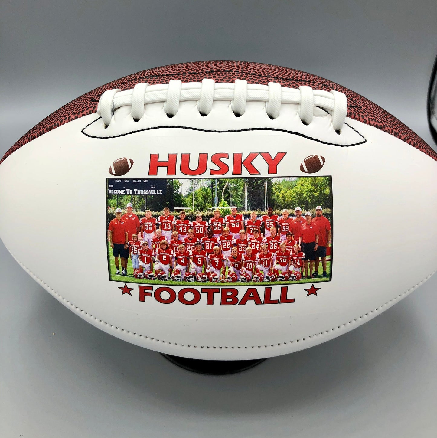 Personalized Double Panel Mid Size Footballs for Football Coach's Gift, Senior Gifts, Football Gift, Team Awards, Sponsors, Weddings