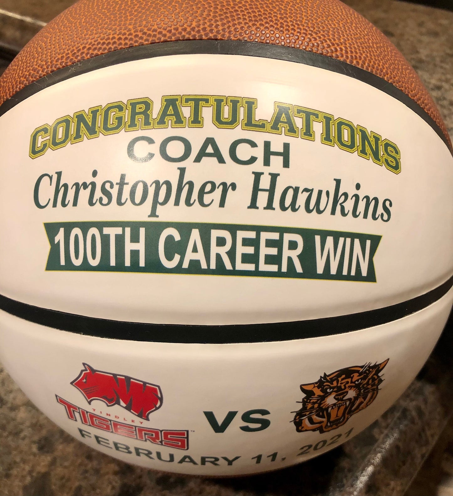 Personalized Regulation Size Double Panel Basketballs for Coaches Gifts, Senior Gifts, Team Awards, Weddings and Basketball Gifts